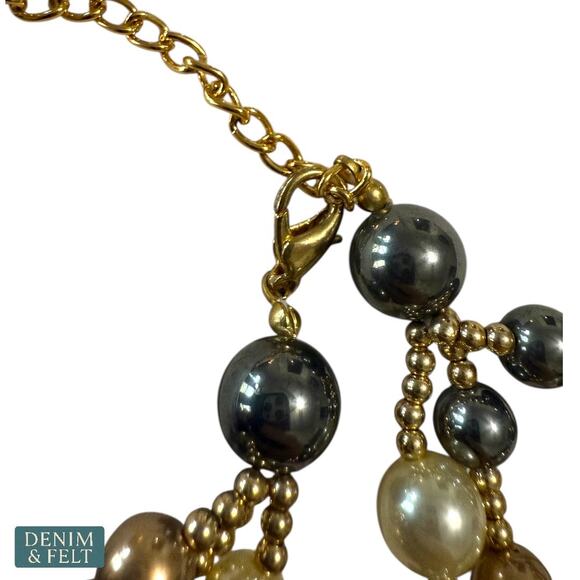 NEW Handmade Necktie Scarf Necklace Horse Print Beaded Chain Western Equestrian - Picture 5 of 7